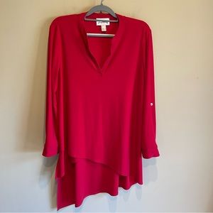 Joseph Ribkoff Blouse Tunic Red Size 14